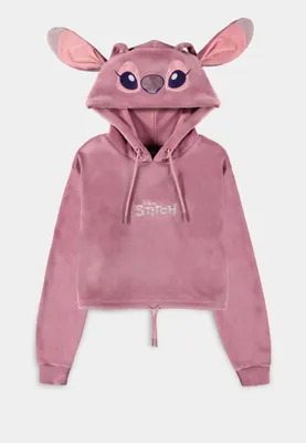 Produktbild von Damen-Hoodie Lilo & Stitch - Angel Cropped (größe L)