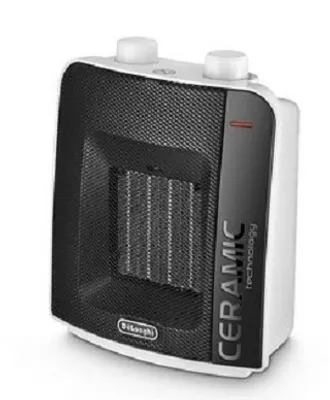 Produktbild von De’Longhi DCH6031.B, Elektrischer Raumheizlüfter, Keramik, Indoor, Flur, Schwarz, Drehregler