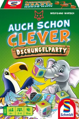 Produktbild von Schmidt Spiele Auch schon clever - Dschungelparty, Brettspiel