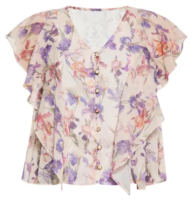 Produktbild von ALBEE damen bluse - creme mehrfarbig, XL