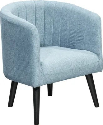 Produktbild von Loungesessel >PAUL< Nosag-Federung, Massivholzfüße, Bezug denim blue - 61x82x58 (BxHxT)