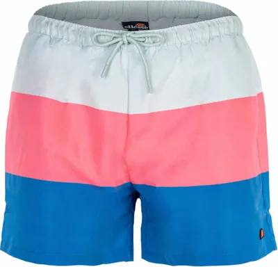 Produktbild von ellesse Herren Badeshorts, VESPORE - Badehose, Polyester, Steifen, Zugband, Tasche, Logo Blau/Pink XL