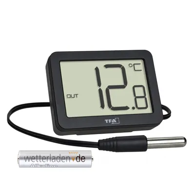 Produktbild von TFA 30.1066 digitales innen außen Thermometer Kabelfühler Universalthermometer