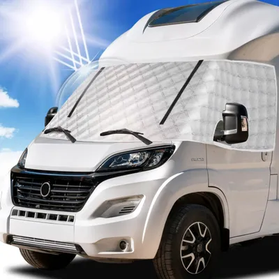 Image de Film thermique pour pare-brise, compatible avec Fiat Ducato X290 - Argenté
