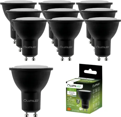 Produktbild von LUMILED GU10 LED Lampe 3W 270 Lm Leuchtmittel 4000K neutralweiß Strahler Spot, ersetzt 25W Halogenlampen 120° Reflektorlampen 10 Stück Lampen
