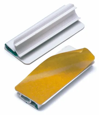 Produktbild von Zettelhalter Varioclip für 1-20 Blatt 60x27x10mm weiß/grün 5 Stück Packung mit 10 Stück