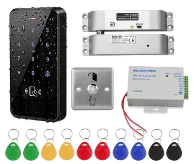 Zugangskontrollsystem IP68, 10 Schlüsselanhänger, elektrisches Riegelschloss