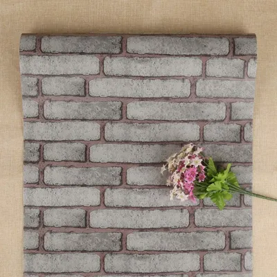 Obrázek produktu pro Samolepicí tapeta, vinyl, fólie, 44x500 cm, šedá, vzhled cihly, omyvatelná