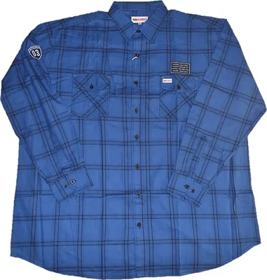 Produktbild von Übergrößen Herren-Karo-Hemd Blau/Schwarz 8XL