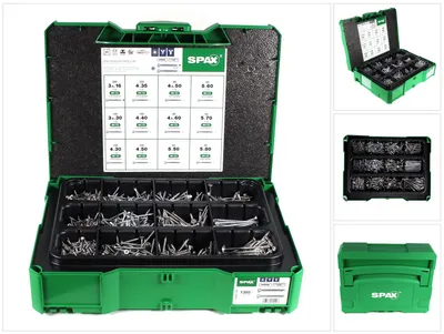 Zdjęcie produktu dla SPAX® 5000009172009 SPAX® Holzschrauben Sortiment systainer T-Loc I WIROX 5000009172009, 1380 St.