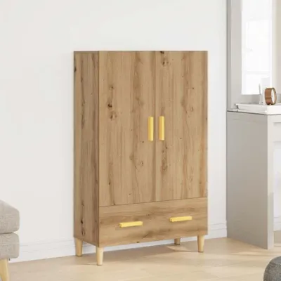 Produktbild von "Rabatt" Mehrzweckschrank/Vitrine/ Highboard - Modernes Design - Artisan-Eiche 70x31x115 cm Holzwerkstoff - Kommoden CC24310