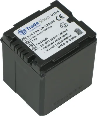 Produktbild von Hochleistungs Li-Ion Akku für Panasonic HDC-TM350 HDC-TM700 SDR-H20 SDR-H40 SDR-H50 SDR-H60 SDR-H80 SDR-H90 SDR-H250 SDR-H280 Kameras / 7,4V 2800mAh