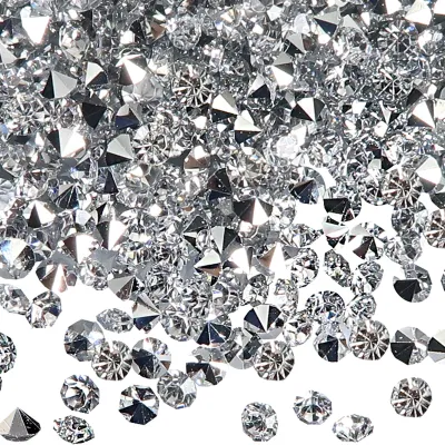 12000 Acryl-Diamanten 3 mm silber für Tischdekoration Hochzeit