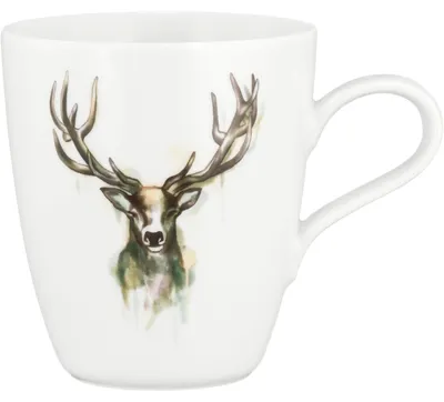 Zdjęcie produktu dla SELTMANN Nature Becher mit Henkel, Inhalt: 0,40 Liter, Höhe: 103 mm, Hirsch