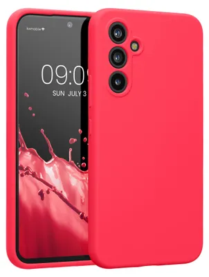Produktbild von kwmobile Hülle kompatibel mit Samsung Galaxy A54 5G - Hülle Silikon gummiert - Handyhülle - Handy Case in Neon Pink