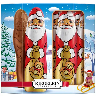 Produktbild von Riegelein Massiv-Weihnachtsmänner groß 125g