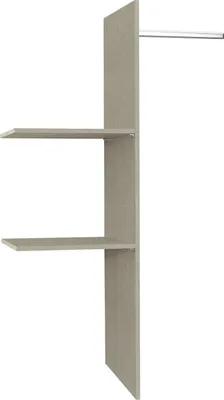 Produktbild von Rauch Inneneinteilung Texline Leinenoptik naturfarben 90 cm Breite mit 2 Fachböden und 1 Kleiderstange für Drehtüren- und Falttürenschränke