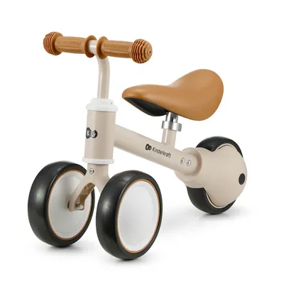 Produktbild von Kinderkraft CUTIE Dreirad - Minidreirad/Rutscher - Verstellbarer Sattel - EVA-Reifen - Leicht und kompakt - Ab 1 Jahr - Stahlrahmen - Beige, KI-generiertes Bild
