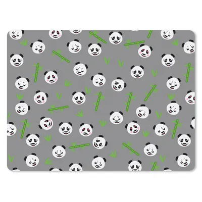 Produktbild von MuchoWow® Mauspad Mousepad Panda - Bambus - Entwurf 23x19 cm - Mousepads - Maus Mat - Pad - Mausunterlage - Schreibtischunterlage - Mauspad