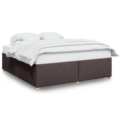 Produktbild von vidaXL Bettgestell ohne Matratze Dunkelbraun 200x200 cm Stoff