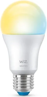 Produktbild von WiZ Smart LED Leuchtmittel A60 Birne 8W = 60W E27 matt 806lm CCT 2700K-6500K dimmbar App Google Alexa WiFi