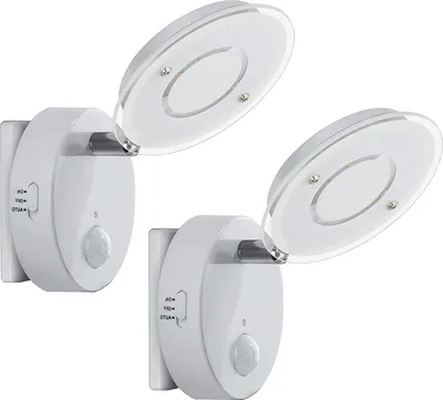 Produktbild von 2er Set LED Nachtlicht mit Automatikfunktion mit Bewegungssensor weiß