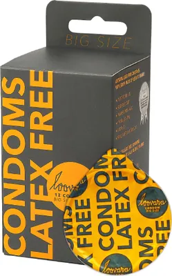 Obrázek produktu pro Loovara Intimate - Bezlatexové kondomy pro muže XL - 12 kusů