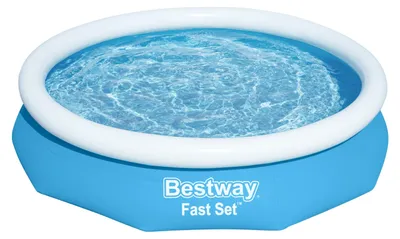 Produktbild von Fast Set Aufstellpool-Set, Ø 305cm x 66cm (blau/weiß, mit Filterpumpe)