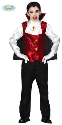 Produktbild von Dracula Kostüm für Kinder Gr. 110-146, Größe:128/134