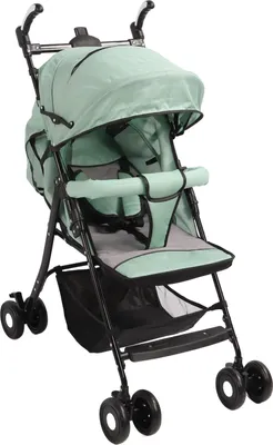 Immagine prodotto di Passeggino per bambini, pieghevole, cintura a 5 punti, ruote universali, leggero, verde