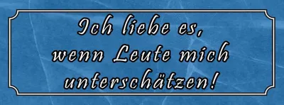 Produktbild von vianmo Holzschild 10x27 cm liebe wenn mich unterschätzen Dekoration