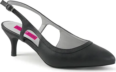 Produktbild von Pleaser KITTEN-02 Slingback Pumps Schwarz Kunstleder EU 41