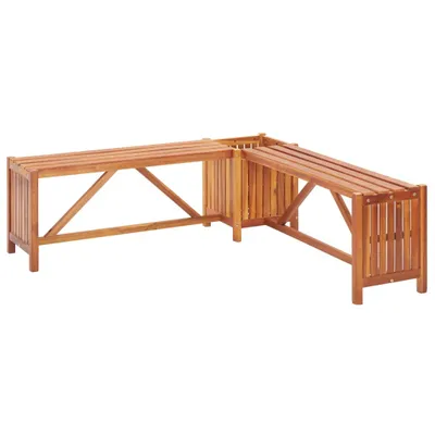 Produktbild von Garten-Eckbank mit Pflanzkübel 117×117×40 cm Massivholz Akazie