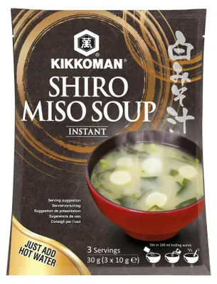 Produktbild von Kikkoman Shiro Miso Suppe - 3 x 10 g