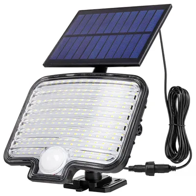 Produktbild von MasterLED Solarstrahler 120 SMD 6W 600lm 6500K PIR IP44 Schwarz Lichtsensor