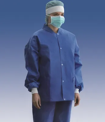 Produktbild von Foliodress jacket blue M | Packung (10 Stück)