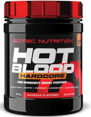 Produktbild von Scitec Nutrition Hot Blood Hardcore Powder 375g Dose Guarana