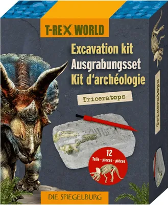 Produktbild von Coppenrath 21958 - Die Spiegelburg - T-Rex World - Ausgrabungsset Triceratops