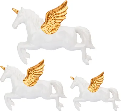 Produktbild von Sass & Belle Wanddekoration Fliegendes Einhorn, 3 Stück