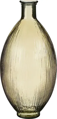 Produktbild von Mica Decorations Firenza Glasflasche - H59 x Ø29 cm - Recyceltes Glas - Hellbraun