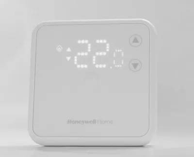 Produktbild von Honeywell Home DT3, programmierbarer Raumthermostat mit Kabel, 7-Tage-Programm, weiß