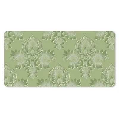 Produktbild von MuchoWow® Mauspad Mousepad Psychedelisch - Blätter - Grün - Vintage - Design 60x30 cm - Mousepads - Maus Mat - Pad - Mausunterlage - Nachhaltig
