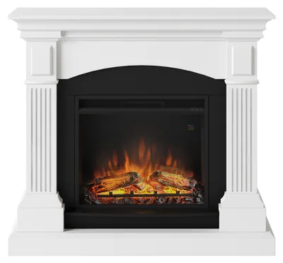 Image de Cheminée électrique décorative "Magna" Blanche - Powerflame