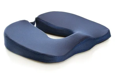Productafbeelding van Moretti Prostaat Ontlastend Zitkussen met Uitsparing – Afneembare Hoes – 44 x 37,5 cm – Blauw