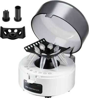 Obrázok produktu pre VEVOR mini odstredivka 3013 xg RCF elektrická laboratórna odstredivka s rotorom 2 v 1 pre kapacitu skúmaviek 0,2/1,5/2 ml, pevná rýchlosť 7000 ot/min, nízka hlučnosť na laboratórne experimenty