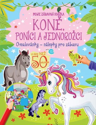 Obrázok produktu pre Malbuch und Scherenschnitte zum Ausmalen und Ausschneiden: Pferde, Ponys und Einhörner