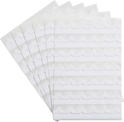 Produktbild von Exacompta 12x Packung mit 252 dekorativen Fotoecken - Weiß 12994E