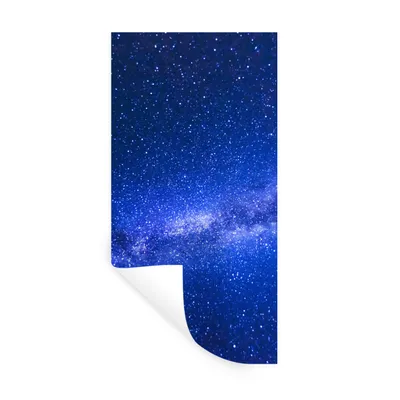 Produktbild von MuchoWow® Wandtattoo Wandsticker Wandaufkleber Milchstraße am blauen Himmel 60x120 cm Selbstklebend und Repositionierbar - Selbstklebend - Fototapeten
