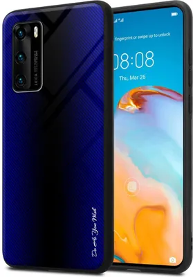 Produktbild von Cadorabo Hülle für Huawei P40 Schutz Hülle in Lila Handyhülle TPU Etui Cover Case Tempered Glas