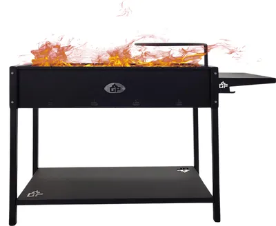 Produktbild von Mangal Batyr XL Schaschlikgrill 100cm mit Ablage und Topfhalter